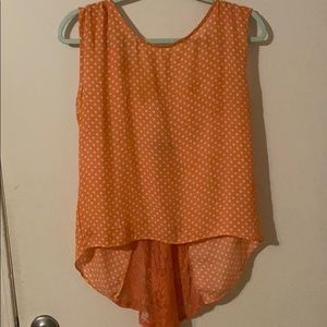 Peach blouse